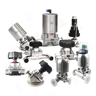 Sanitary diaphragm valve series