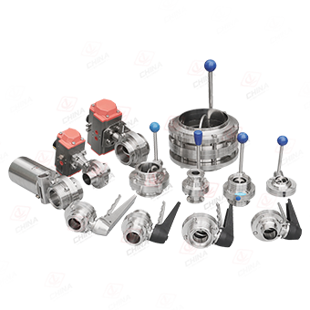 Sanitary butterfly valve series