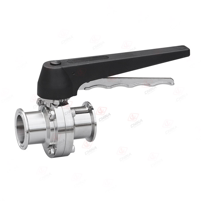 Duck billed quick release butterfly valve