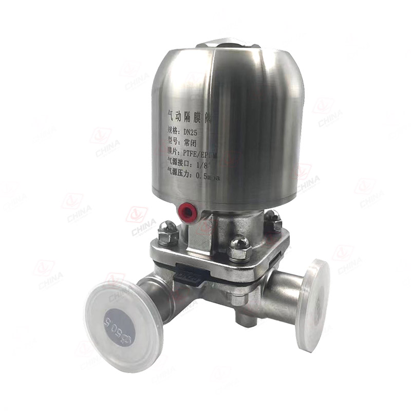 Pneumatic diaphragm valve