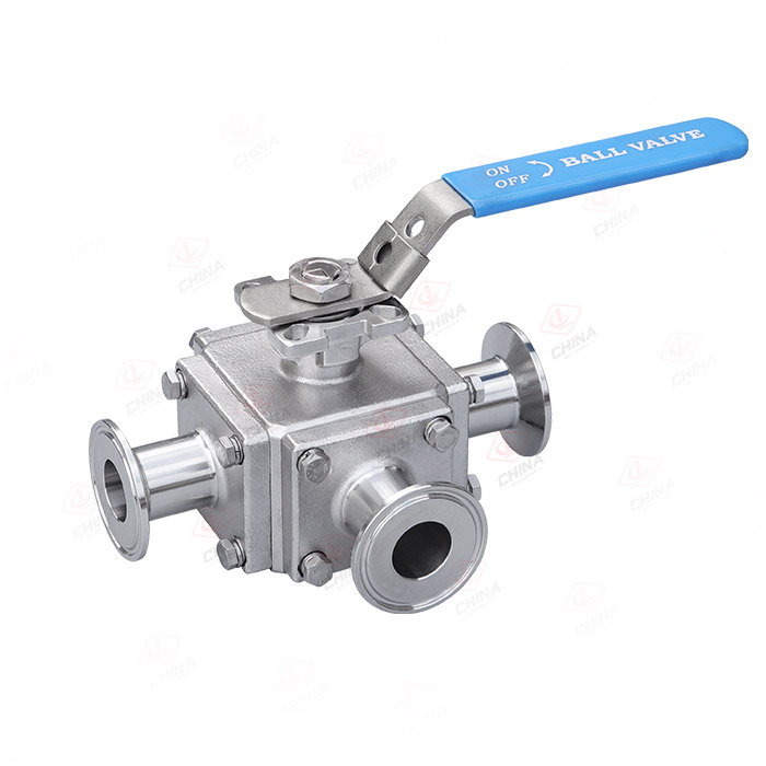 Four way three-way quick installation ball valve