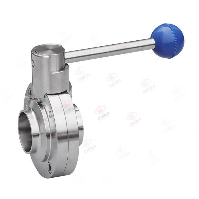 Pull rod welded butterfly valve