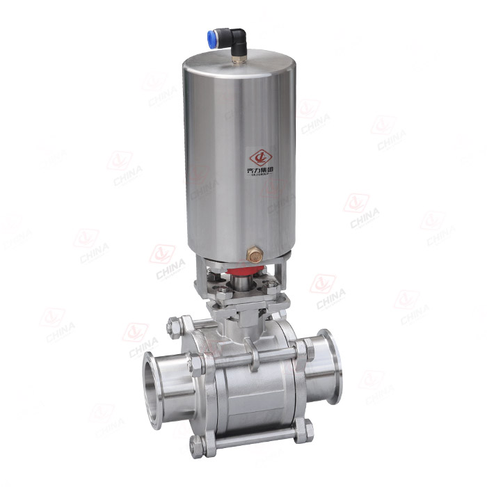 Pneumatic quick installation ball valve