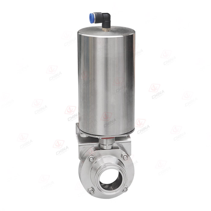 Pneumatic butterfly ball valve