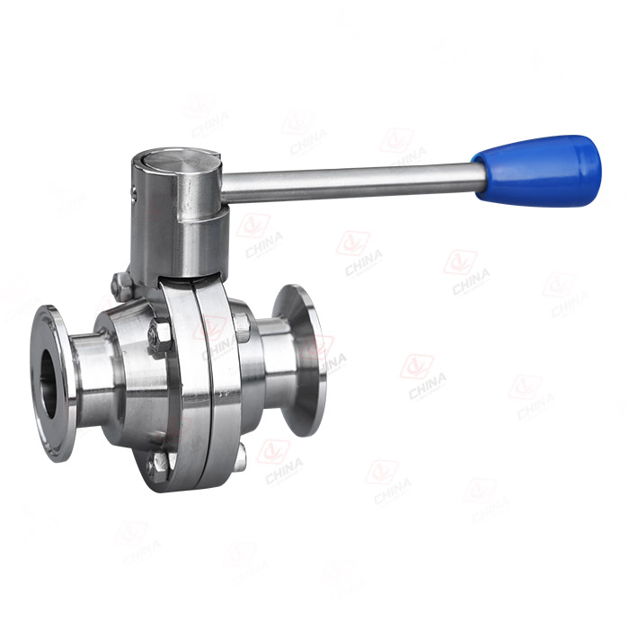 Manual quick installation/welding butterfly ball valve